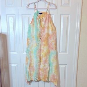 Colorful Tie-Dye swimsuit cover up